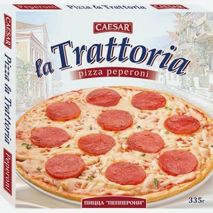 Пицца La Trattoria пепперони замороженная 335 г