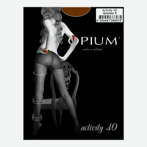 Колготки OPIUM Аctivity 40 - Bronzo, Без дизайна, 4