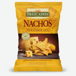 Чипсы кукурузные Delicados Nachos с нежнейшим сыром, 150 г
