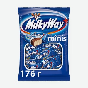 Батончики Milky Way Minis шоколадные, 176 г
