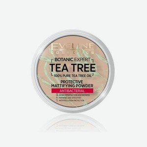 Пудра для лица Eveline Tea tree антибактериальная матирующая 003 Light beige 9г