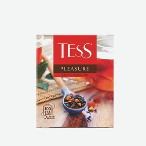 Чай «Tess» Pleasure, Шиповник-Яблоко, 100 пакетиков