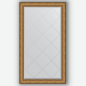 Зеркало с гравировкой в багетной раме Evoform медный эльдорадо 73 мм 74x128 см