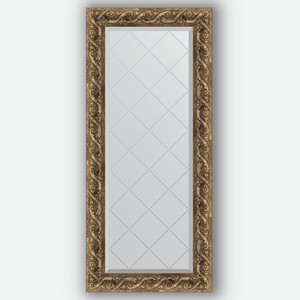 Зеркало с гравировкой в багетной раме Evoform фреска 84 мм 56x125 см