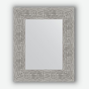 Зеркало в багетной раме Evoform волна хром 90 мм 46х56 см
