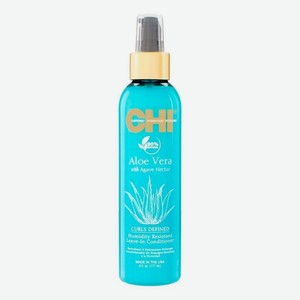 Несмываемый кондиционер для вьющихся волос Aloe Vera With Agave Nectar Curls Defined Humidity Resistant Leave-In Conditioner 177мл