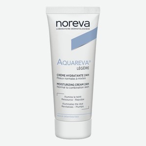 Увлажняющий крем для нормальной и комбинированной кожи Aquareva 24H Moisturizing Cream Legere 40мл