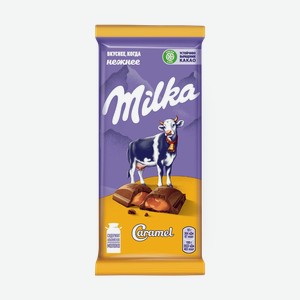 Шоколад Milka молочный Карамель, 90 г
