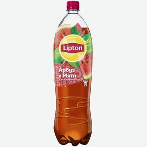 Чай холодный LIPTON черный, арбуз-мята, 1,5л