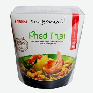 Лапша рисовая SanBonsai Phad Thai в устричном соусе 123 г