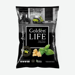 Чипсы картофельные Golden Life Соус песто и пармезан, 90 г