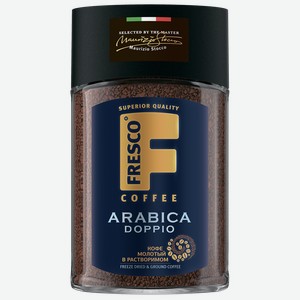 Кофе ФРЕСКО Арабика Доппио с доб.Молотого, 0.1кг