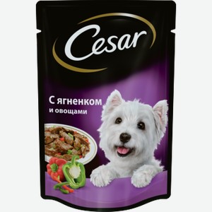 Корм для собак Цезарь Ягненок с овощами 0.085кг