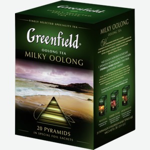 Чай Гринфилд зеленый Милки Оолонг 20 пирамидок, 20шт