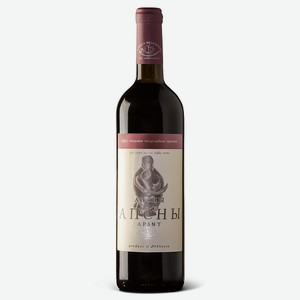 Вино Апсны ординарное красное полусладкое 12% 0,75 л