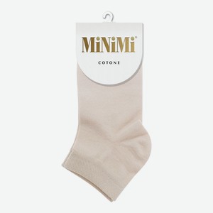 Носки женские Minimi mini cotone 1201 однотонный укороченный - Beige, Без дизайна, 35-38