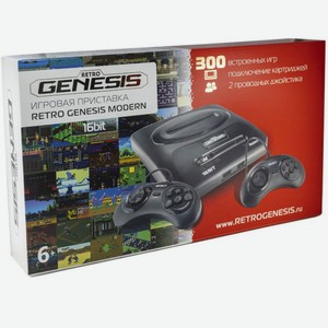 Приставка игровая SEGA Retro Genesis Modern + 300 игр + 2 джойстика