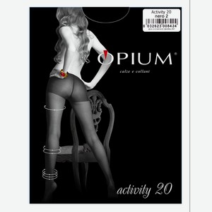 Колготки Opium Activity 20den - Nero, Без дизайна, 2