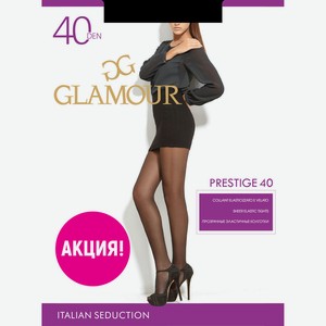Колготки женские Glamour Prestige 40 den - Nero, Без дизайна, 4
