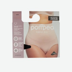 Трусы женские Pompea slip vita alta comfort size - xxxl nero