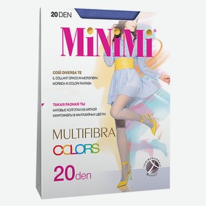 Колготки женские Minimi MULTIFIBRA COLORS 20 - Blu, без дизайна, 3