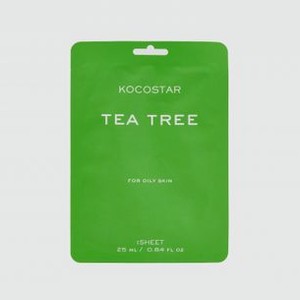 Маска для лица с чайным деревом KOCOSTAR Tea Tree Mask 1 шт