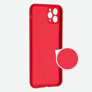 Чехол клип-кейс PERO LIQUID SILICONE для Xiaomi Redmi Note 10 Pro красный