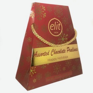 Конфеты шоколадные ELIT 1924 Happy Holidays ассорти красное, 200 г