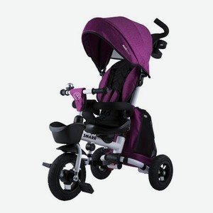 Велосипед детский Maxiscoo трехколесный складной серия  shark (2021) С мягким сиденьем и капюшоном Розовый msc-bcl062003p