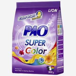 Антибактериальный порошок LION Thailand Super Color для стирки цветного белья, 900 г