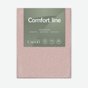Простыня Comfort Line 200/220 сатин, Natural drop