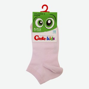 Носки детские Conte-Kids для девочек хлопок розовые р 18