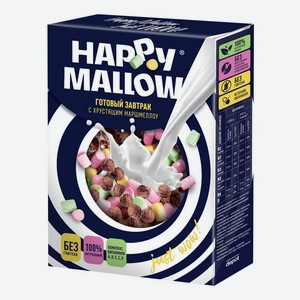 Готовый завтрак Happy Mallow Кукурузные шарики и хрустящий маршмеллоу 240 г