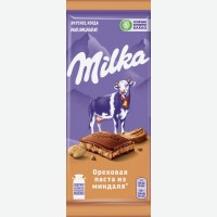 Шоколад   Milka   Молочный с пастой из миндаля, 85 г