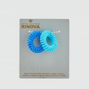 Резинка-пружинка для волос RINOVA Сине-голубой 2 шт