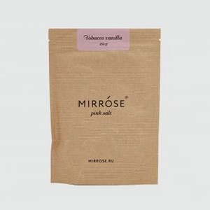 Розовая парфюмированная соль для ванны MIRRÓSE Tobacco & Vanilla 250 гр