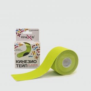 Тейп (бинт) нестерильный адгезивный восстанавливающий KINEXIB Kinesio Tape Pro 1m*5cm Green 1 шт
