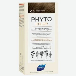 Краска для волос Phytosolba Phyto Color Темный золотистый блонд 6.3