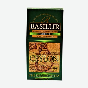 Чай зеленый Basilur The island of tea Ceylon 100г