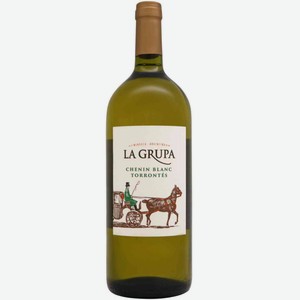 Вино La Grupa Chenin Blanc Torrontes белое сухое 11,5-14,5 % алк., Аргентина, 1,125 л