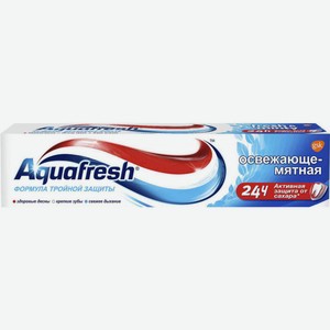 Зубная паста Aquafresh Формула тройной защиты Освежающе-мятная, 100 мл