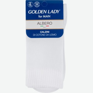 Носки мужские Golden Lady for Man Albero цвет: bianco / белый, размер 39-41 (25-27)