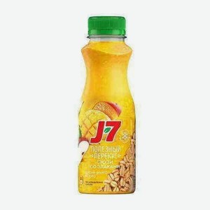Смузи J7 Со Злаками Яблоко-персик-манго 300мл Пэт