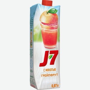 Нектар J7 Грейпфрут с мякотью, 0.97 л, тетрапак