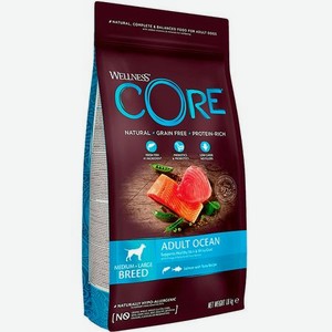 Корм для собак Wellness CORE Ocean для взрослых собак из лосося с тунцом 1,8 кг