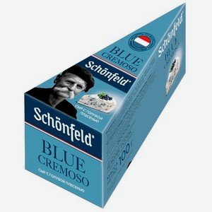 Сыр Schonfeld Blue Cremoso с благородной голубой плесенью 50 % 100 г