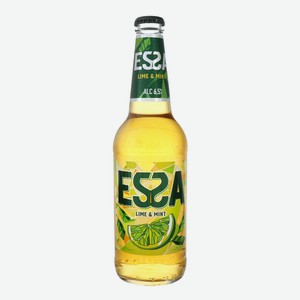 Пивной напиток Essa Lime and Mint 6,5%, 0,45 л, стеклянная бутылка