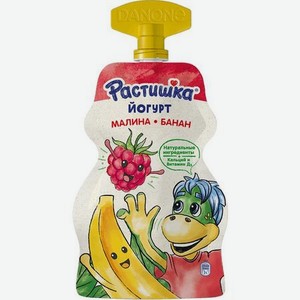 Йогурт Растишка Малина-Банан с 3 лет 2,6% 70 г