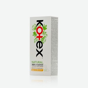 Ежедневные прокладки Kotex Natural, Normal, в индивидуальной упаковке, 20шт