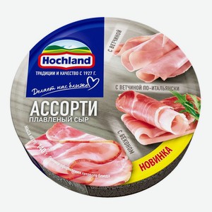 БЗМЖ Сыр плавленый Hochland Ассорти мясное круг 140г